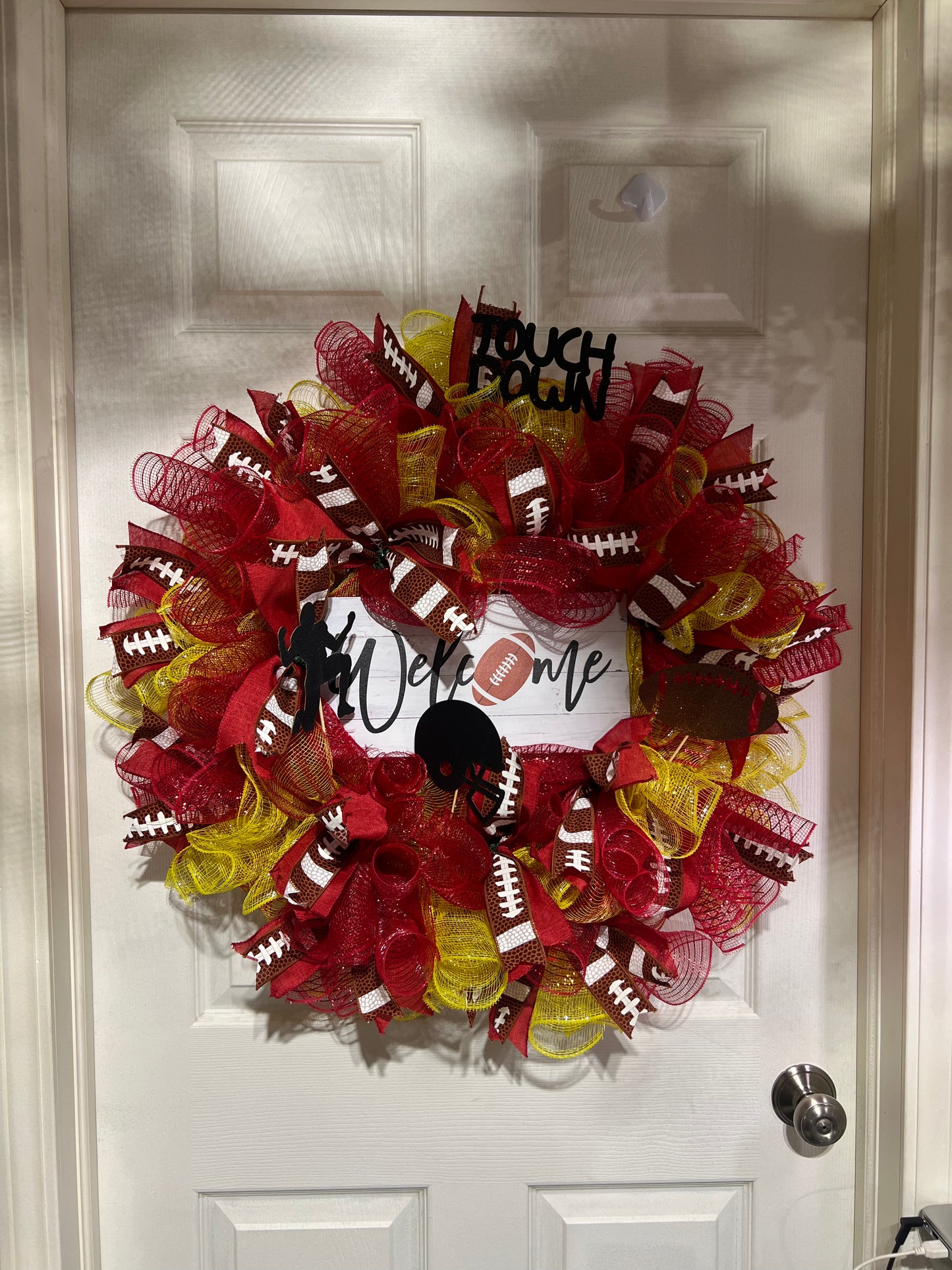Kansas City - Football Wreath - Font Door decor