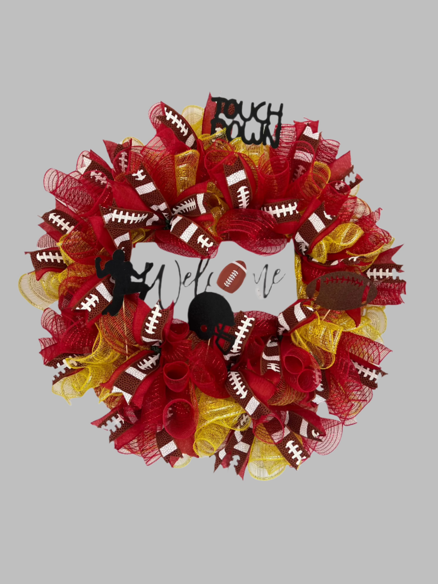 Kansas City - Football Wreath - Font Door decor
